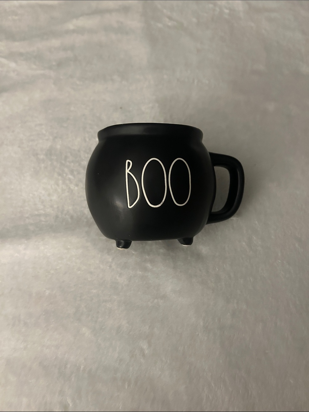 Rae Dunn Black Cauldron 'BOO' Mug